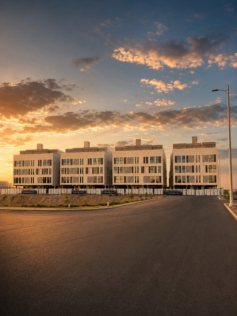 مبانٍ تحت الإنشاء داخل المخطط